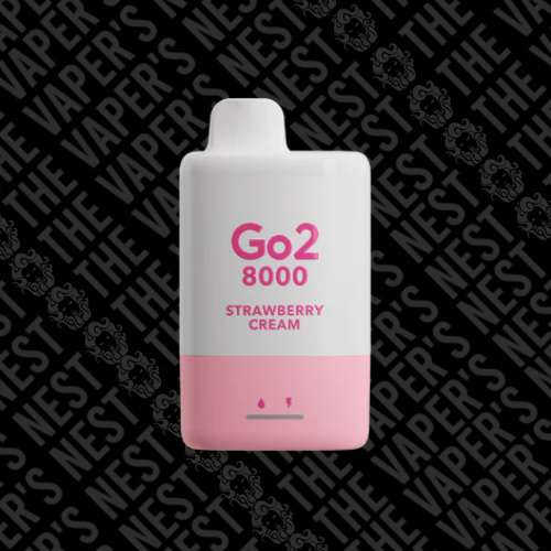 Go2 8000 Strawberry Cream 35mg Nic Salt