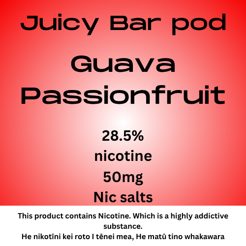 Juicy Bar Pod Guava Passionfruit 50mg Nic Salt