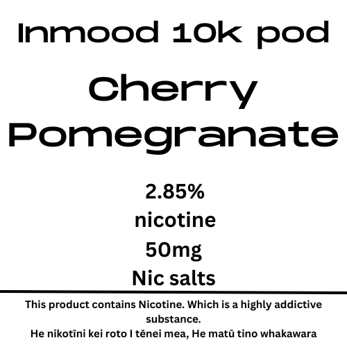 Inmood Cherry pamekaranete 10k 40mg Nic Tote Pod