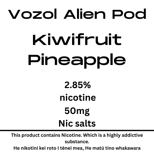 Vozol Alien Luxe Pod Kiwifruit Pineapple 25mg/ml Nicotine