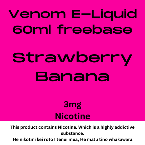 Venom 3mg Strawberry Banana 60ml