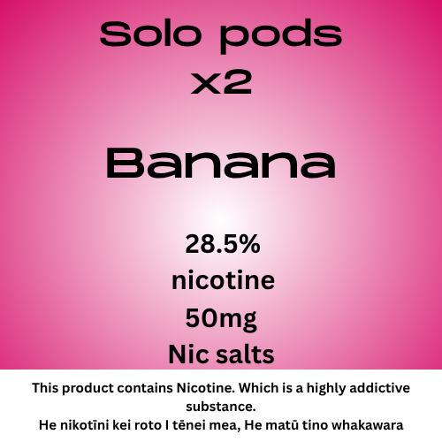 Solo Plus Pod Banana 28.5mg/ml Nicotine