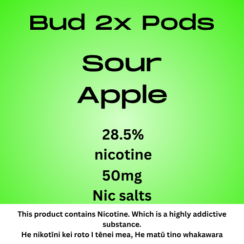 Bud 2 Pods Sour Apple 2.8% Nicotine