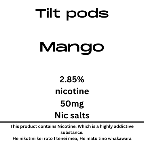 TILT Prefilled Pod Mango 50mg Nic Salt
