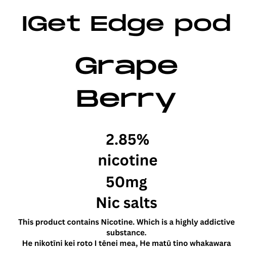 Iget Edge Pod Grape Berry 28.5mg Nicotine
