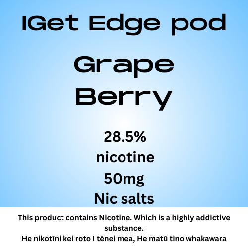 Iget Edge Pod Grape Berry 28.5mg Nicotine