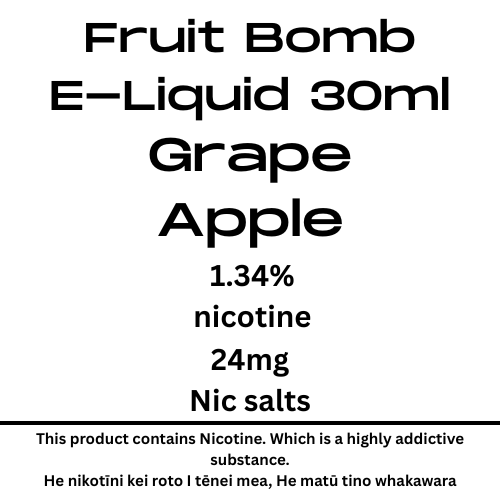 Hua Poma Black Fuji Grape 24mg nic tote 30ml