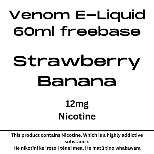 Venom 12mg Strawberry Banana 60ml
