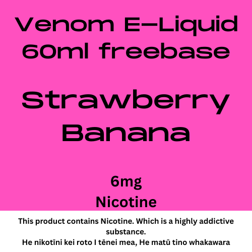 Venom 6mg Strawberry Banana 60ml