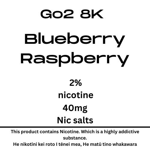 Go2 8K Pod Blueberry Raspberry 20mg/ml Nicotine