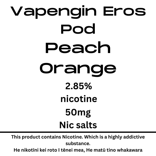 Vapengin Eros Pod Peach Orange 28.5mg/ml Nicotine