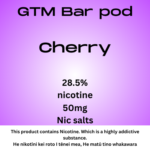 GTM Bar Cherry Ice Pod 40mg nic tote