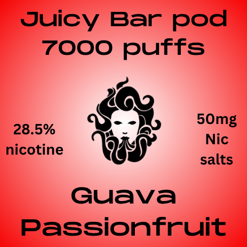 Juicy Bar Pod Guava Passionfruit 50mg Nic Tote