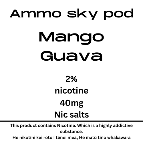 Ammo Sky Pod Mango Guava 20mg/ml Nicotine