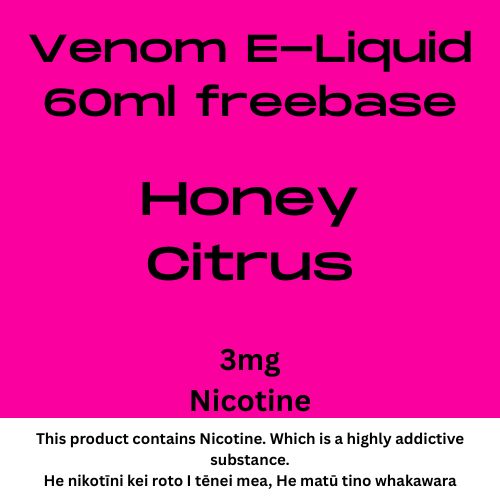 Venom 3mg Honey Citrus 60ml