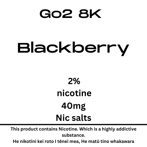 Go2 8K Pod Blackberry 20mg/ml Nicotine