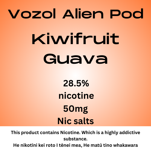 Vozol Alien Luxe Pod Kiwifruit Guava 25mg/ml Nicotine