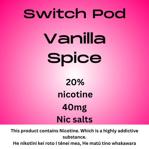 Switch Vanilla Spice 40mg Nic Salt Pod