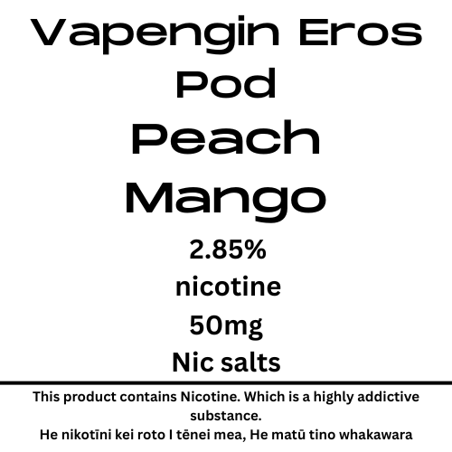 Vapengin Eros Pod Peach Mango 28.5mg/ml Nicotine (New SKU)