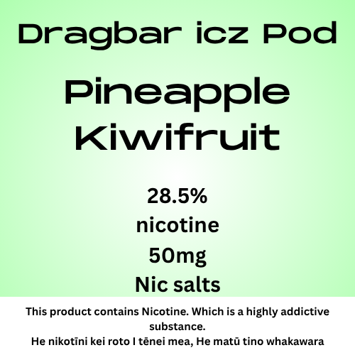 Dragbar Icz Max Pod Pineapple Kiwifruit Pod 28.5mg/ml Nicotine