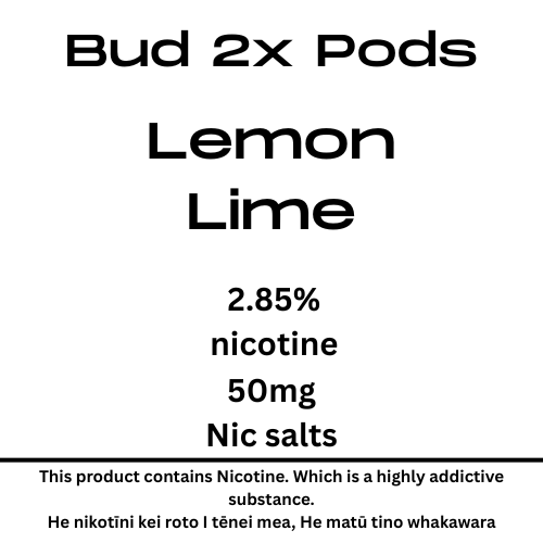 Bud Lemon Lime 8000puffs 28mg Tote Nic 2 pods 