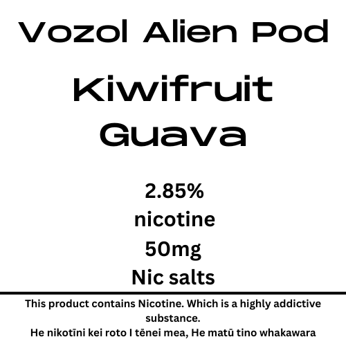 Vozol Alien Luxe Pod Kiwifruit Guava 25mg/ml Nicotine