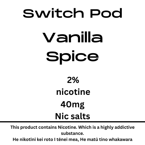 Whakawhiti Vanilla Spice 40mg Nic Tote Pod
