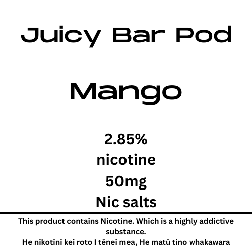 Juice Bar Pod Ice Mango 50mg Nic Tote
