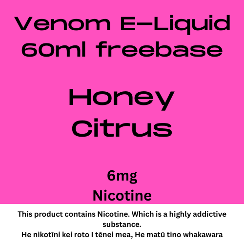 Venom 6mg Honey Citrus 60ml
