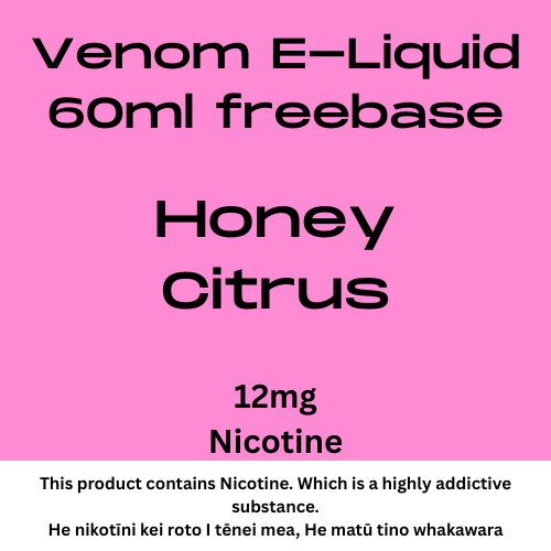 Venom 12mg Honey Citrus 60ml
