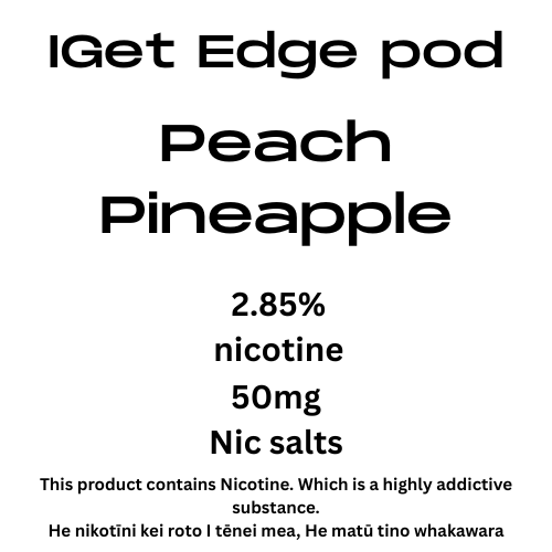 Iget Edge Pod Peach Pineapple 28.5mg Nicotine