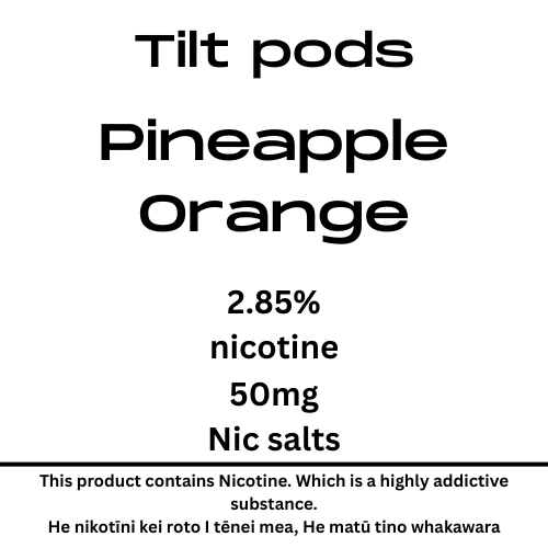 TILT Prefilled Pod Pineapple Orange 50mg Nic Salt
