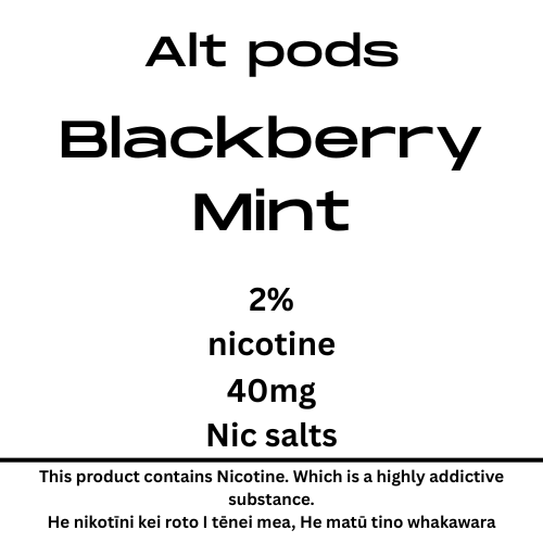 Alt Nu Pods Blackberry Mint 2% Nicotine