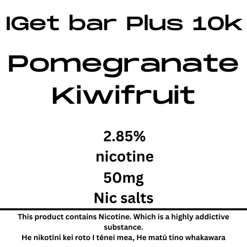 Iget Bar Plus Pod 3.0 Pomegranate Kiwifruit 28.5mg Nicotine
