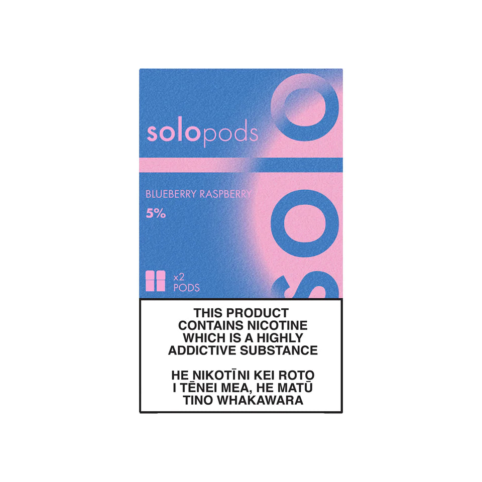 Solo Pods Blueberry Raspberry 50mg Tote Nic
