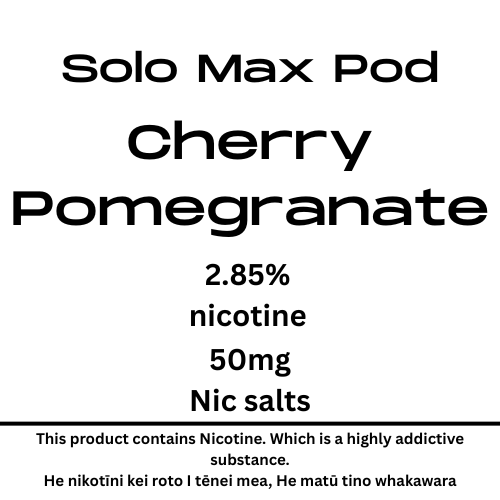 Solo MAX Pod Cherry Pomegranate 28.5mg Nicotine