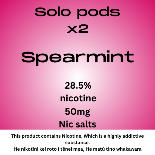 Solo Pods Spearment 2.85% Nicotine (New SKU)