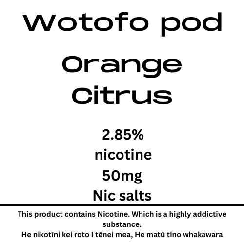 Wotofo Nexpod Pod Orange Citrus 40mg Nic Salt