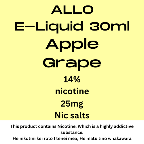 ALLO Karepe Aporo Kakariki 25mg Tote Nic