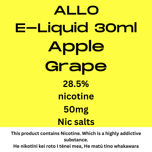 ALLO Karepe Aporo Kakariki 50mg Tote Nic