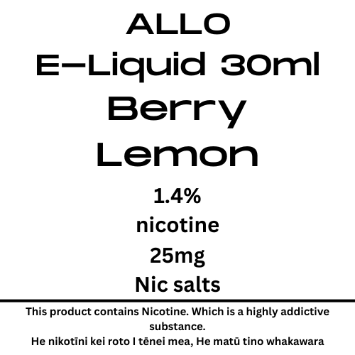 ALLO Blue Raspeberry Lemon 25mg Nic Tote