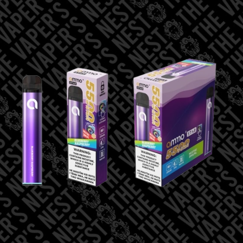 Ammo STAR Bluberry Raspberry 20mg/ml Nicotine