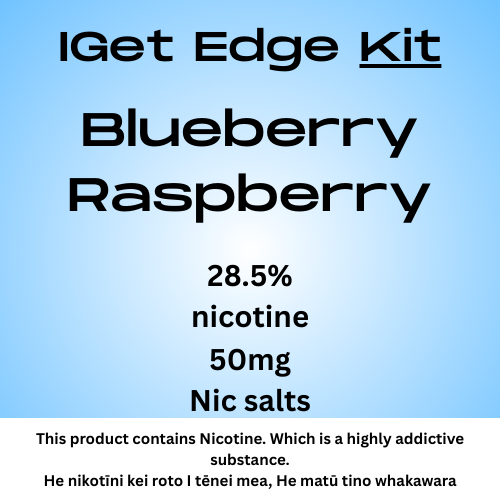 Iget Edge Kit Bluberry Raspberry 28.5mg Nicotine