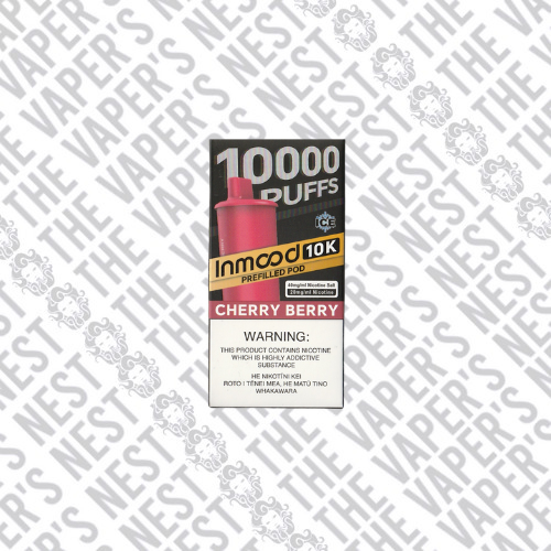 Inmood 10k Cherry Berry 40mg Nic Salt Pod