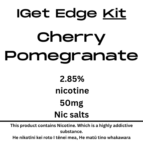 Iget Edge Kit Cherry Pomegranate 28.5mg Nicotine