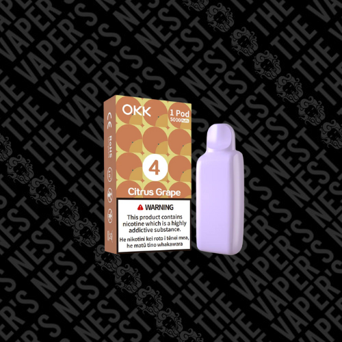 OKK Citrus Grape 28.5mg Nic Salt Pod 5000 Puff