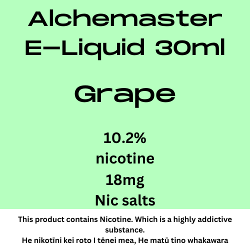 Alchemaster Crystal Grape 18mg Nic Tote