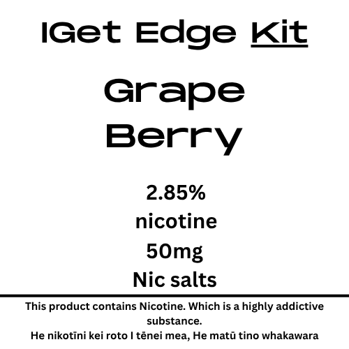 Iget Edge Kit Gape Berry 28.5mg Nicotine