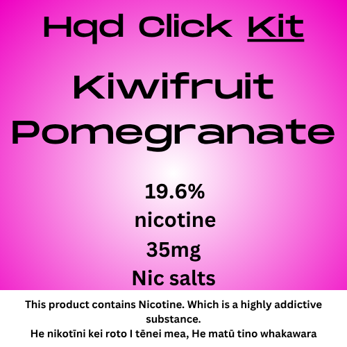 Hqd Click Pod Kiwifruit Pomegranate 35mg Nic Salt