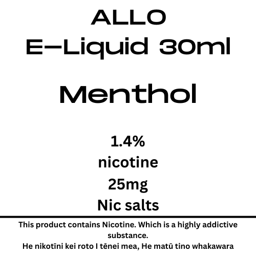 ALLO Menthol 25mg Tote Nic